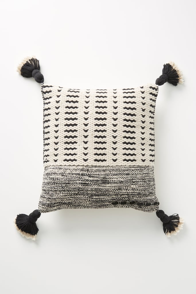 Joanna Gaines For Anthropologie Tasseled Olive Pillow in Ivory
