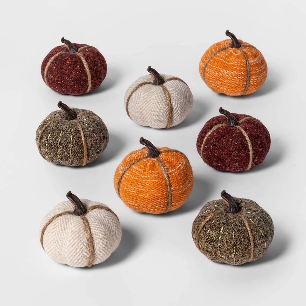 Mini Fabric Pumpkins Halloween Decoration