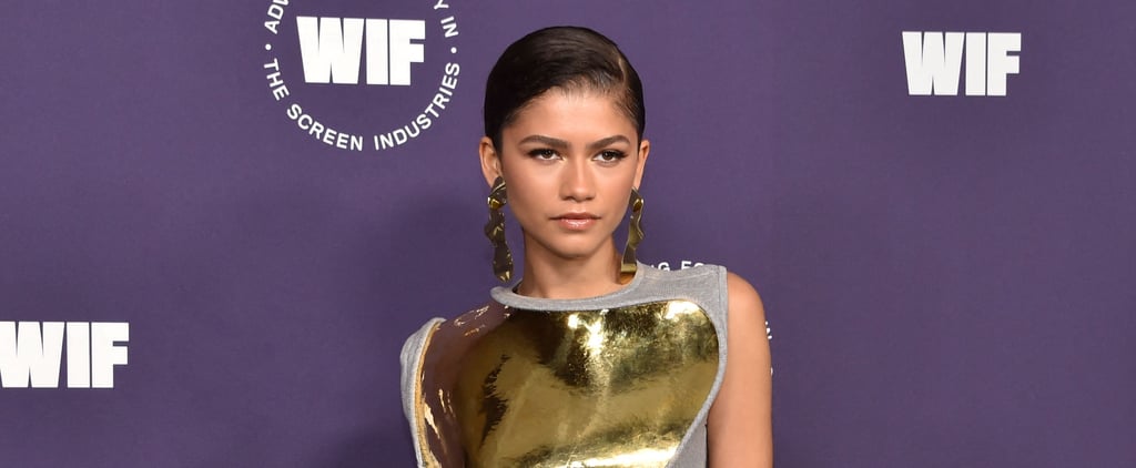 Zendaya's Gold-Plated Loewe Dress at Women in Film Honors