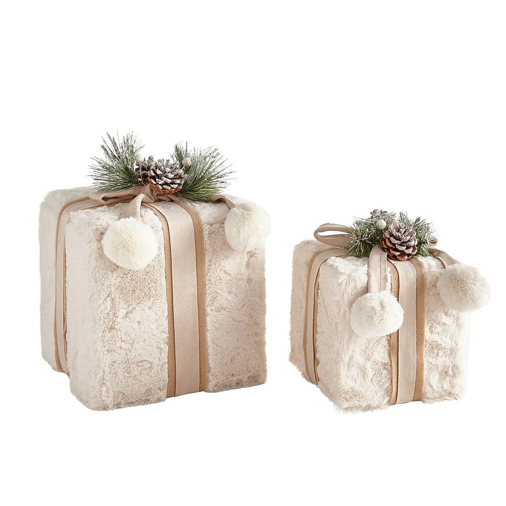 Faux Fur Decorative Box Set The Best 2019 Christmas Decor at Pier 1