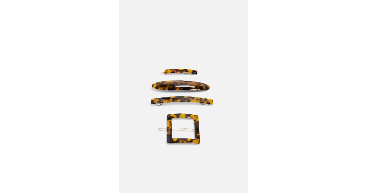Zara Acetate Hair Clips Tortoiseshell Fashion, Jewellery, and