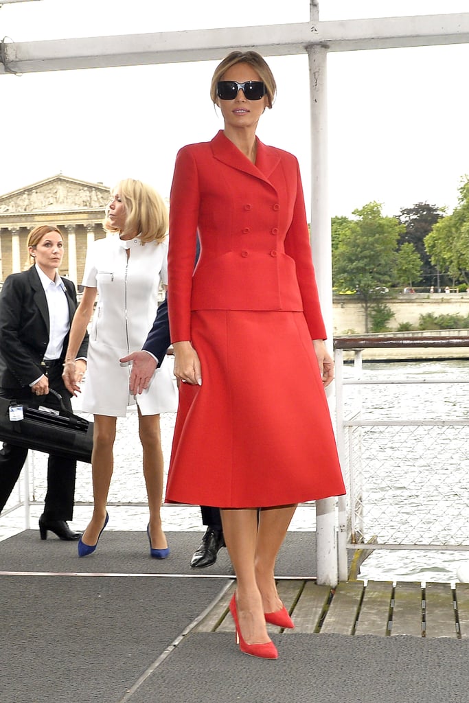 Melania in Dior, July