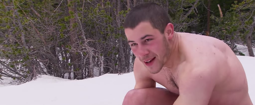 Nick Jonas in His Underwear With Bear Grylls