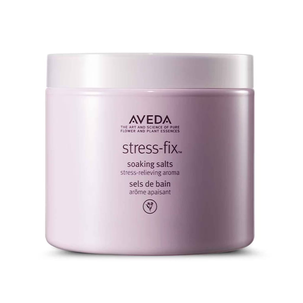 Aveda Stress-Fix Soaking Salts ($51)
Not to sound dramatic, but receiving these aromatic bath soaking salts, complete with a bow on top, would do wonders in healing me. I know at least a handful of people in my life would say the same, which is why including these in my list of the best Aveda holiday gifts is a no-brainer. People absolutely rave about their calming benefits in the reviews, too, which is no surprise given they're infused with calming botanicals, including lavender, lavandin, and clary sage.