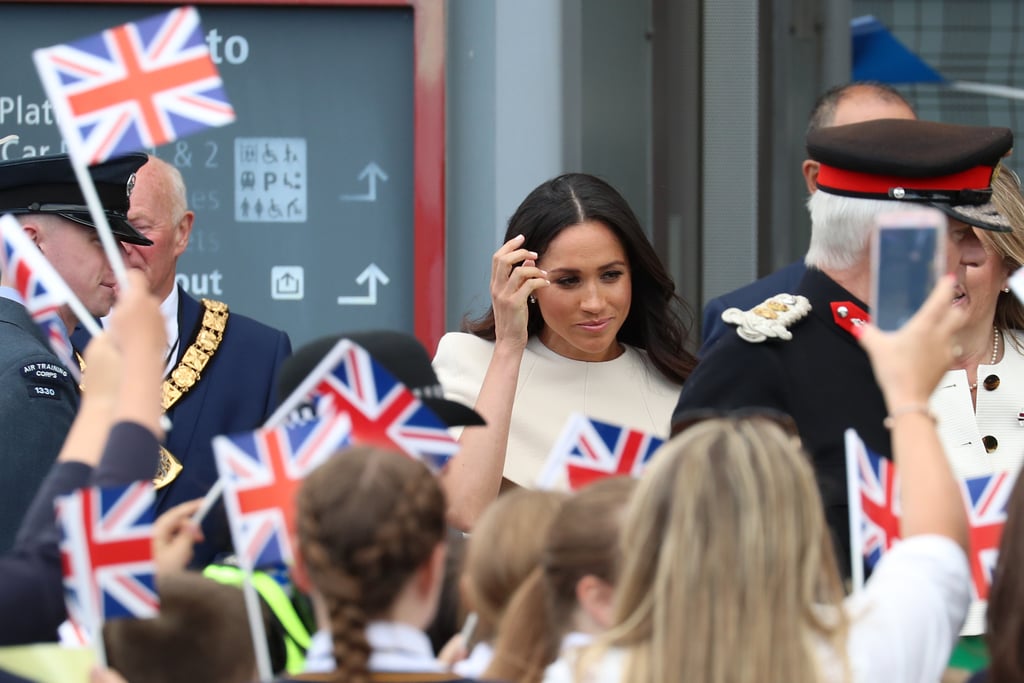 Queen Elizabeth II and Meghan Markle Cheshire Visit Pictures