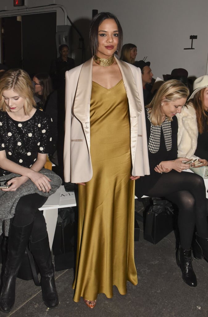 She showed off her curves during New York Fashion Week in February 2015.