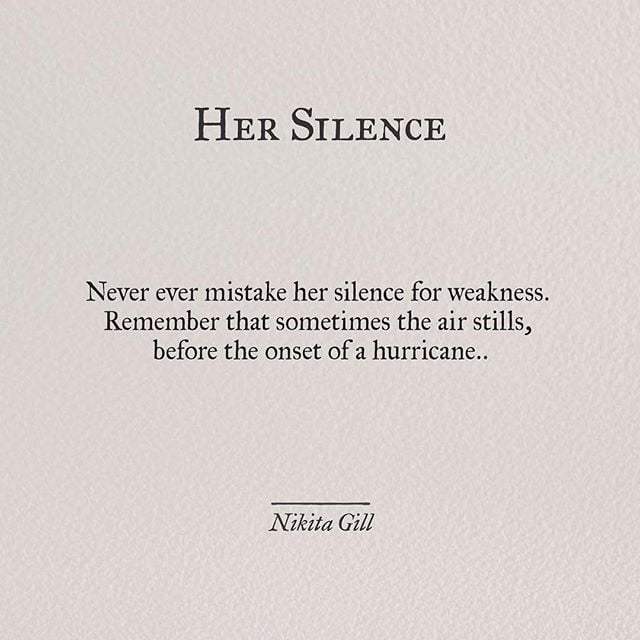 Her silence