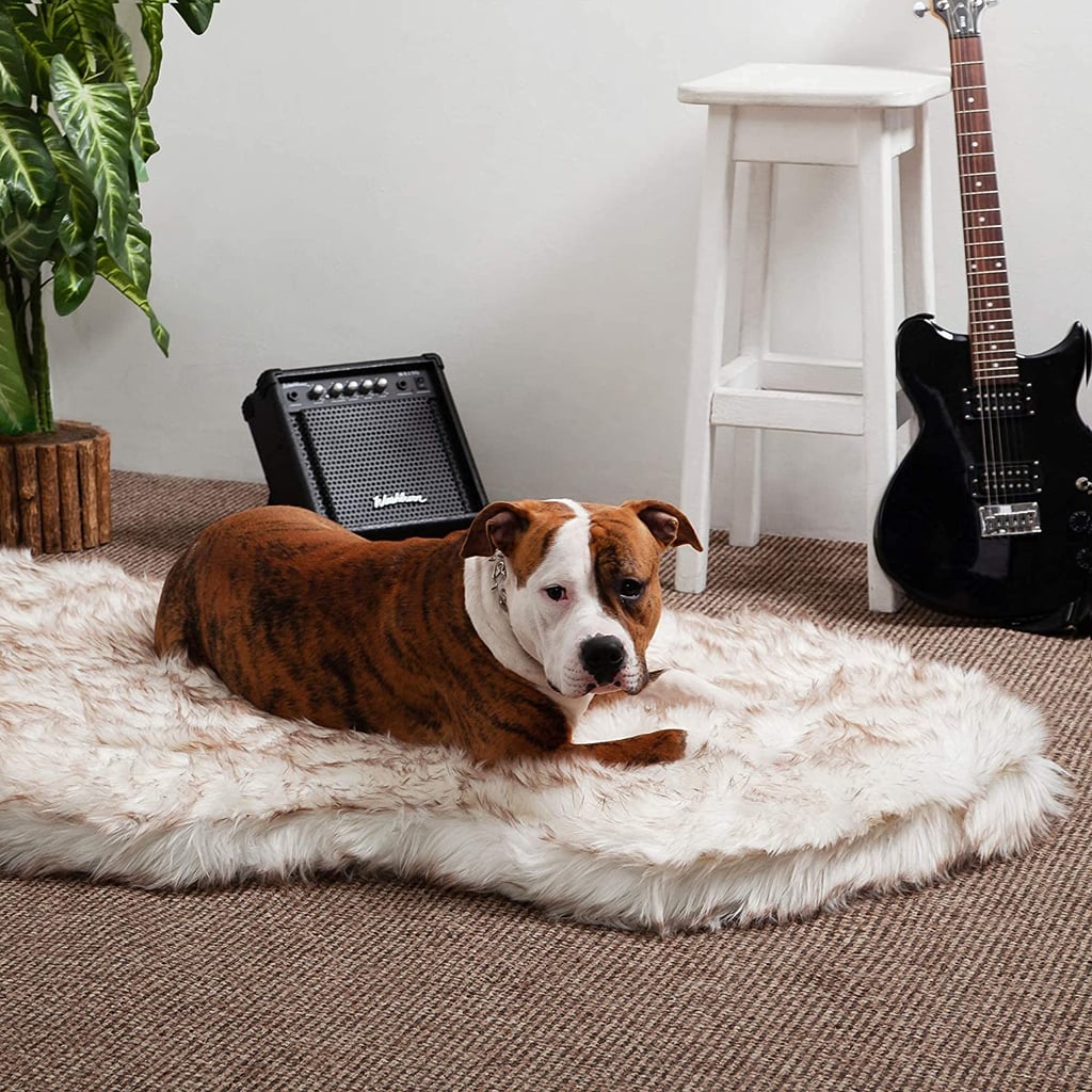 For Your Adorable Pet: IHAPPYDOG Faux Fur Orthopedic Dog Bed