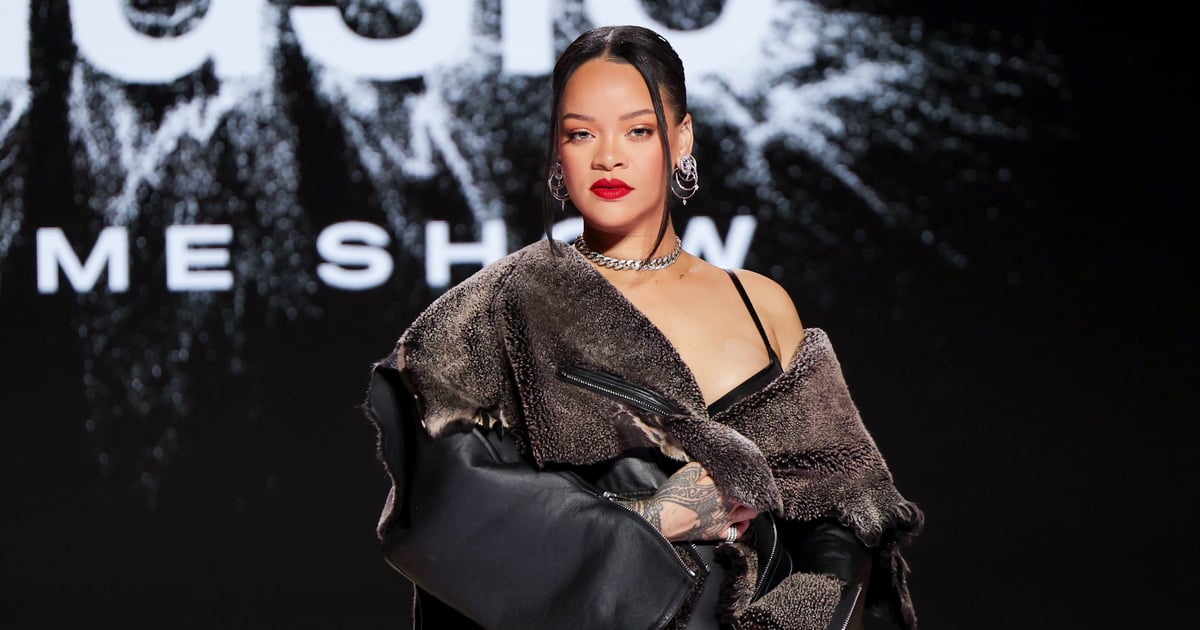 Rihanna Wears Crocodile to the Super Bowl Press Conference