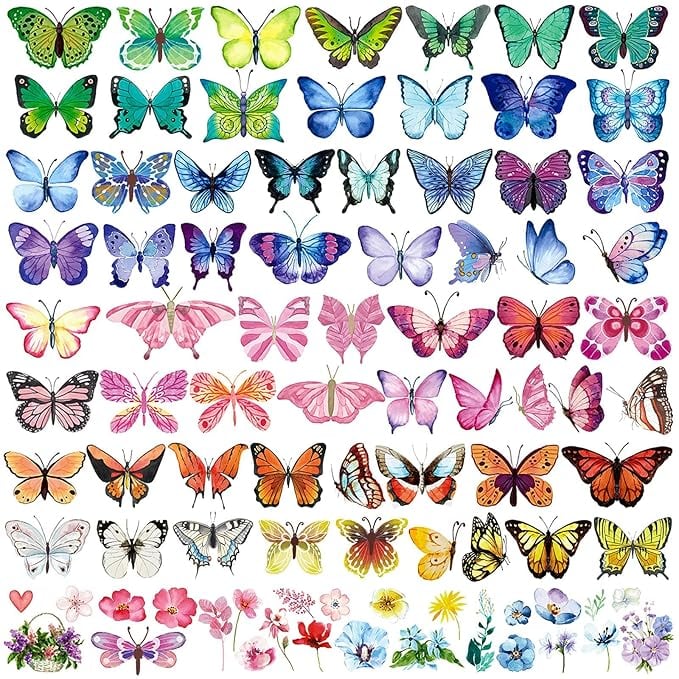 Temporary Butterfly Tattoos