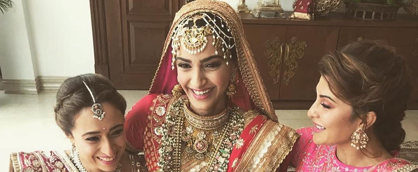 Sonam Kapoor S Wedding Dress Popsugar Fashion Bollywood couples at sonam kapoor wedding reception visit primefeed.in/ for latest breaking news and top stories. sonam kapoor s wedding dress popsugar