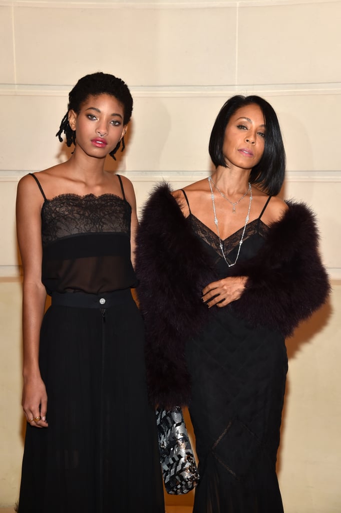 Jada Pinkett Smith and Willow at Chanel Show in Paris 2016