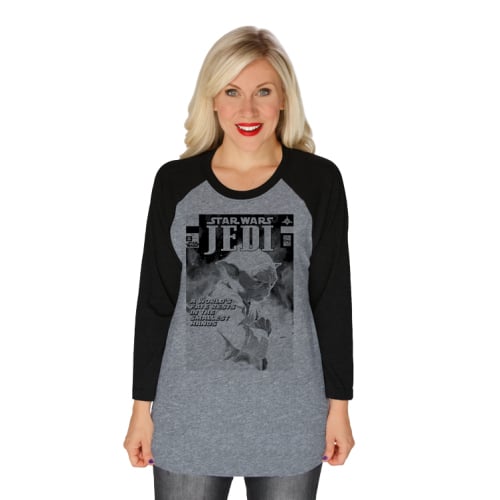 Yoda Comic Baseball Tee