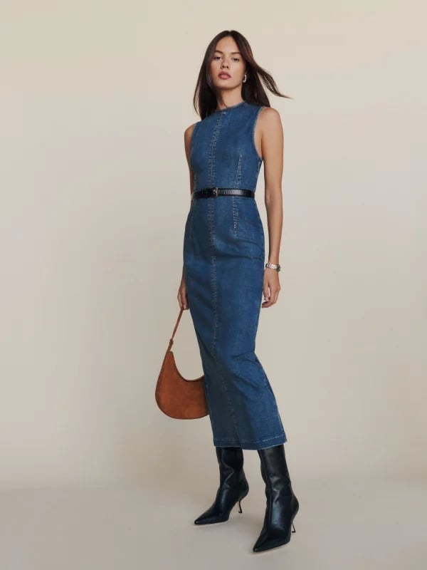 Best Denim Dress From Reformation