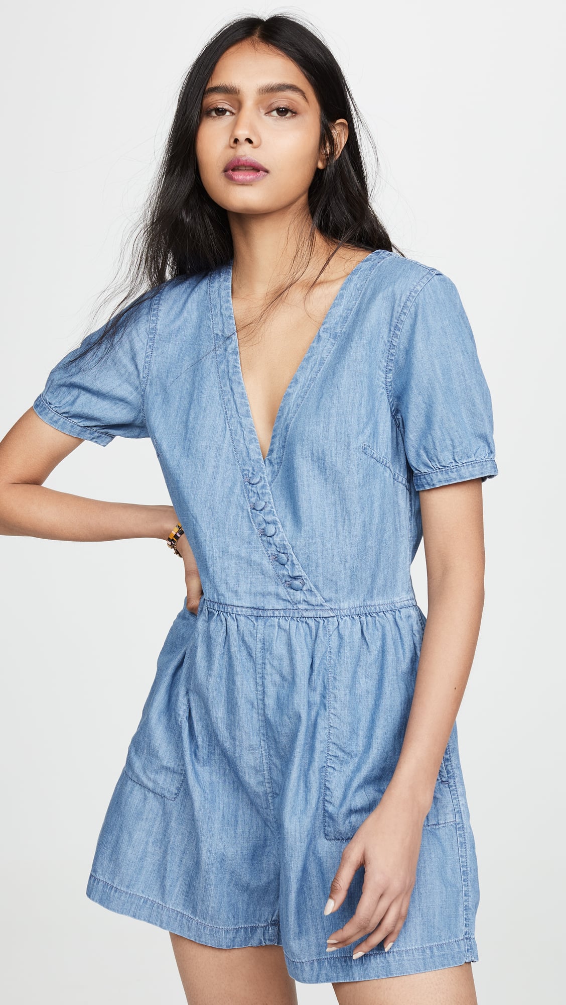 Madewell sale denim romper