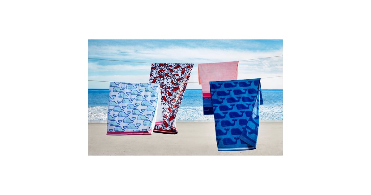 Vineyard Whale Print Beach Towel Vineyard Vines For