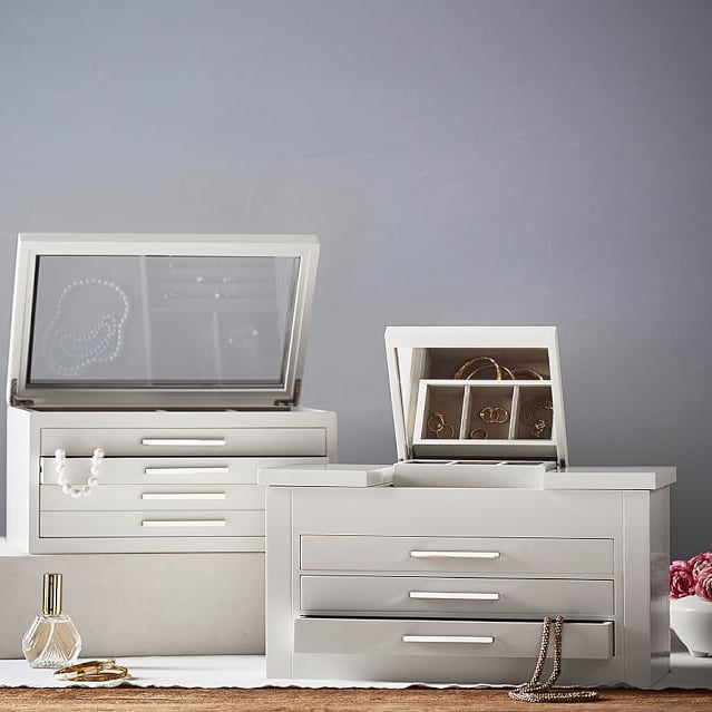 Mebbay Stackable Velvet Jewelry Trays Organizer Jewelry Storage