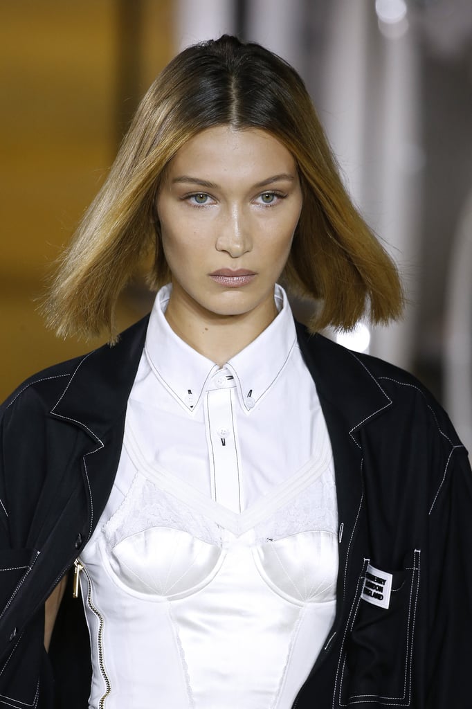 Bella Hadid's Bob Haircut at the Burberry Show During London Fashion Week