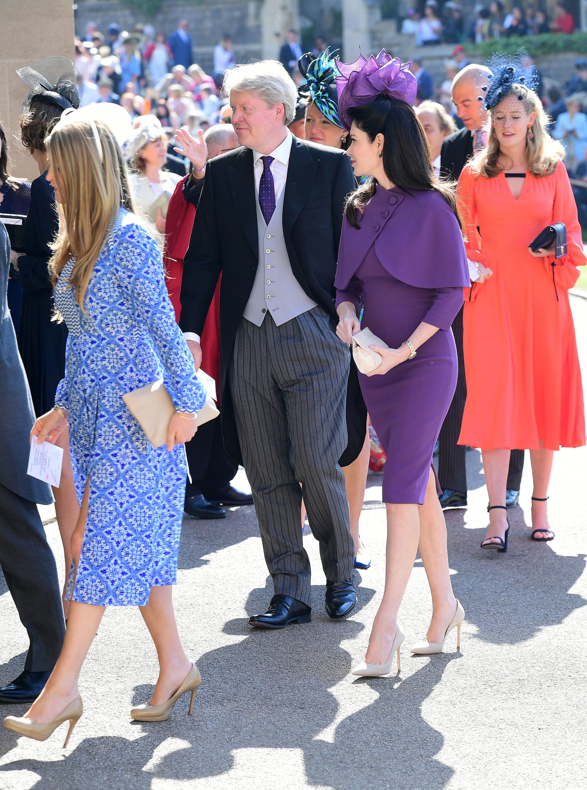 Princess Diana S Family At Prince Harry And Meghan S Wedding Popsugar Celebrity