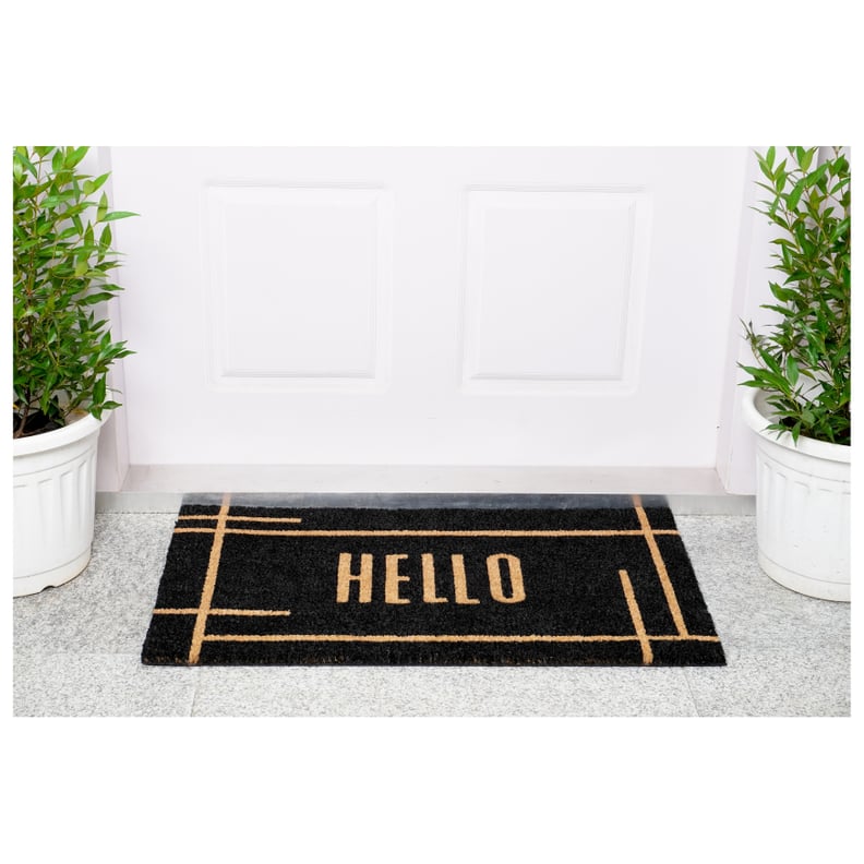 Best Walmart Doormat: Calloway Mills Modern Black Hello Doormat