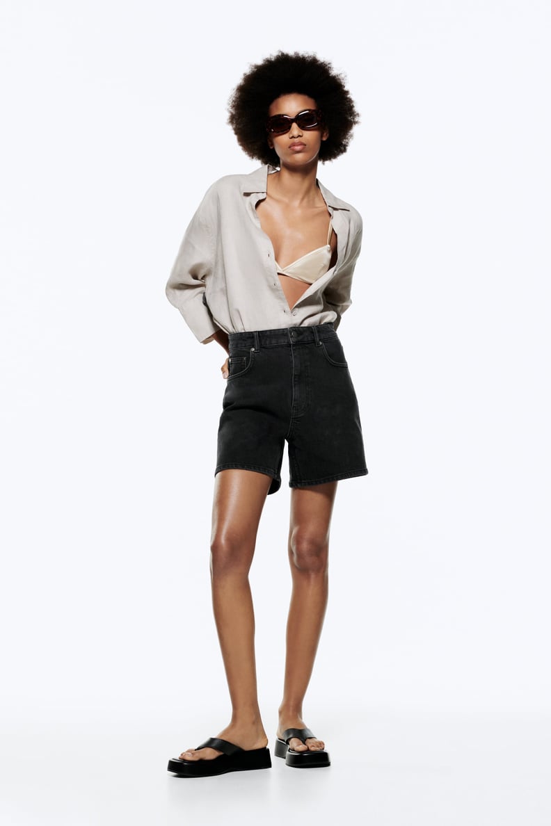Long Denim Shorts: Zara ZW The ‘90s Shorts