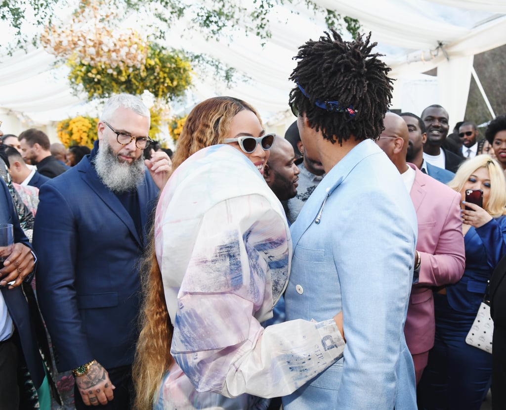 Beyoncé Balmain Dress and Heels at Roc Nation Brunch 2019