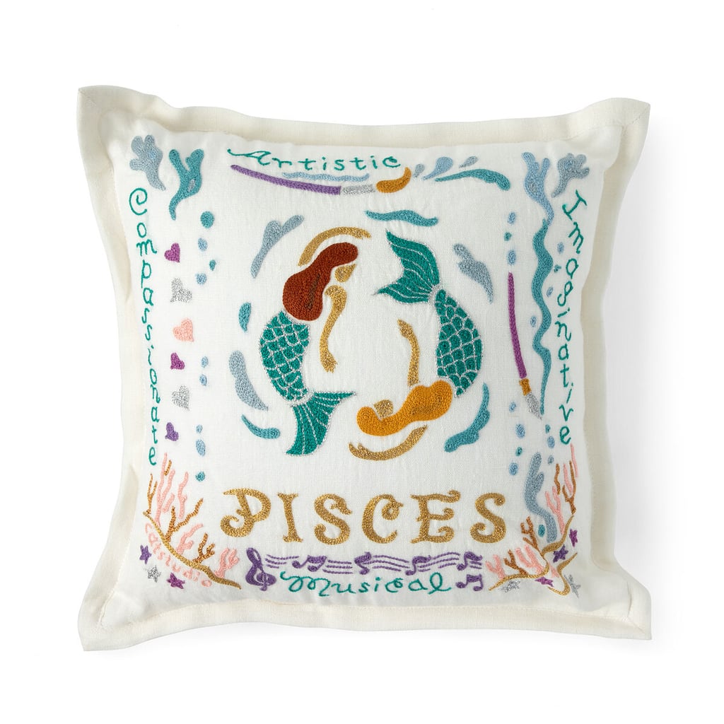 Hand Embroidered Astrology Pillow