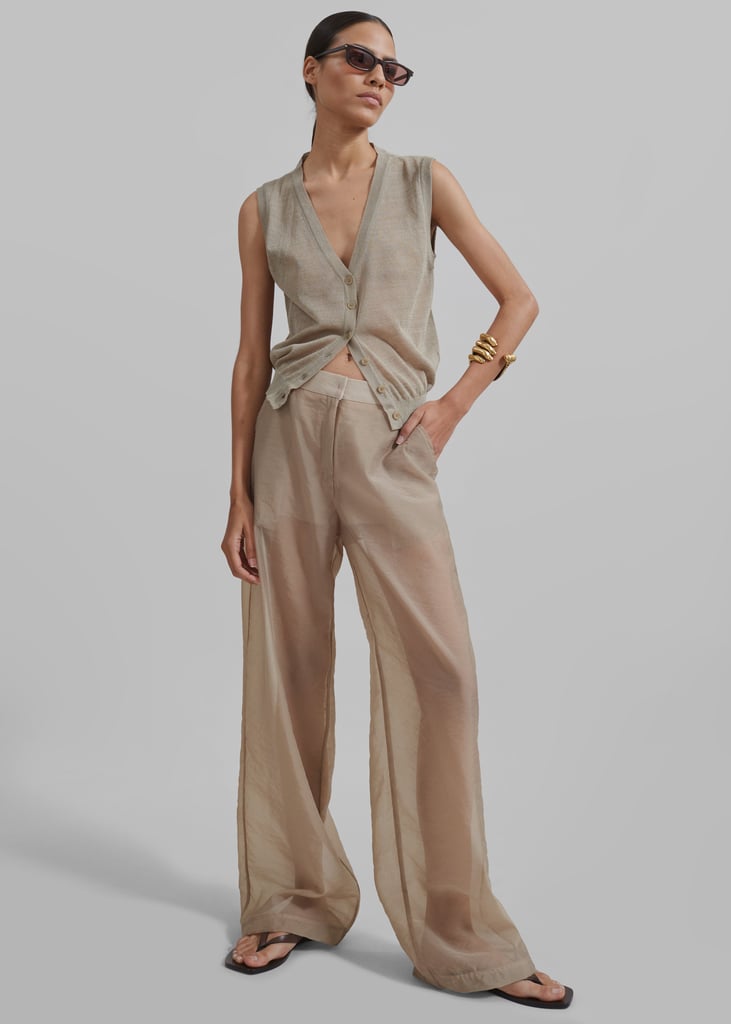 The Frankie Shop Abra Sheer Trousers