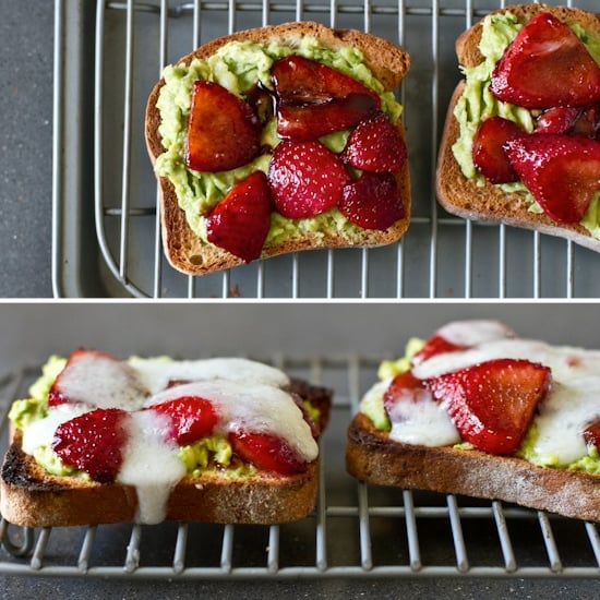 Avocado, Strawberry, and Goat Cheese Sandwich