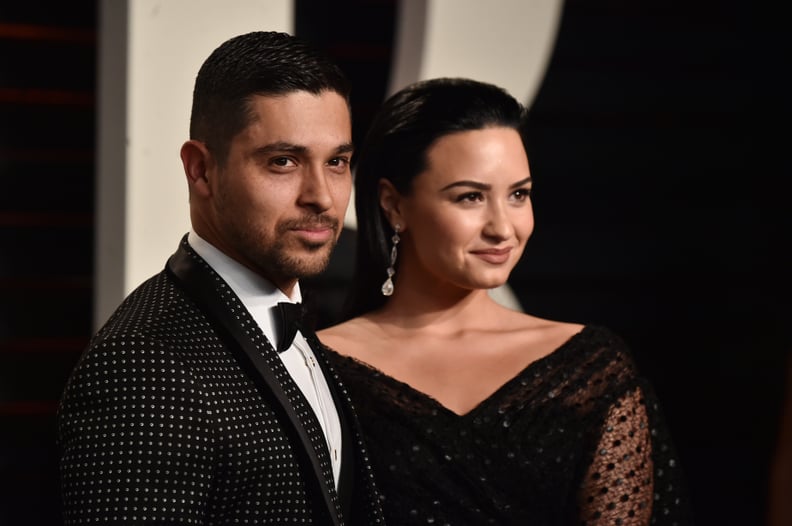 BEVERLY HILLS, CA - FEBRUARY 28:  Actor Wilmer Valderrama (L) and singer Demi Lovato attend the 2016 Vanity Fair Oscar Party hosted By Graydon Carter at Wallis Annenberg Center for the Performing Arts on February 28, 2016 in Beverly Hills, California.  (P