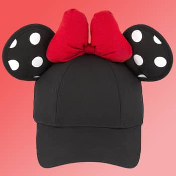 Minnie mouse polka dot ears baseball cap for adults clearance