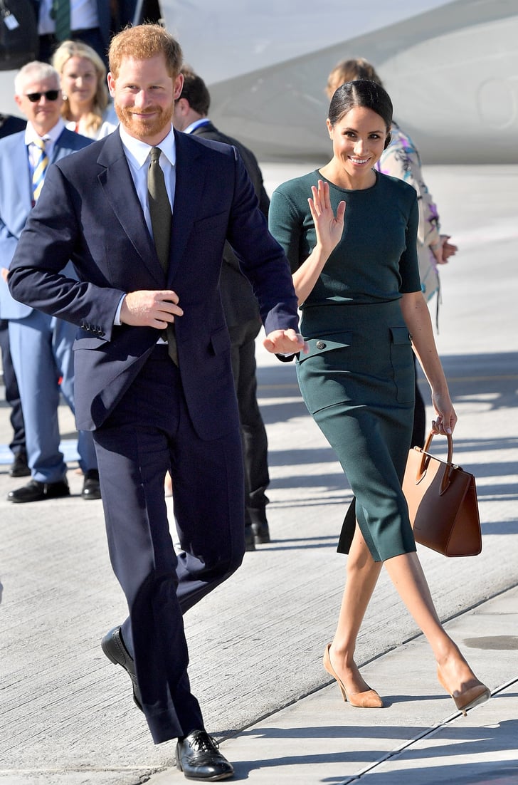 Meghan Markle Green Givenchy Outfit in Ireland 2018