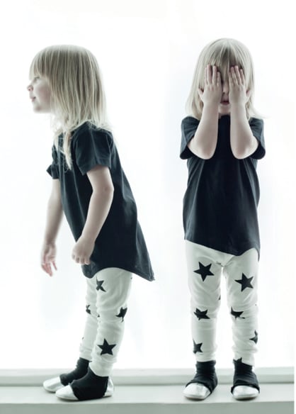 Black Tunic and Star Print Leggings