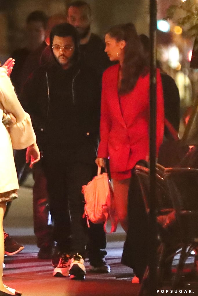 Bella Hadid and The Weeknd at a Lakers Game 2016