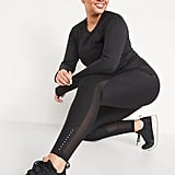 Old Navy High-Waisted PowerPress Mesh-Trim 7/8-Length Leggings, 13 Old  Navy Leggings to Grab When Must Have Pockets Is on the Top of Your Wish  List