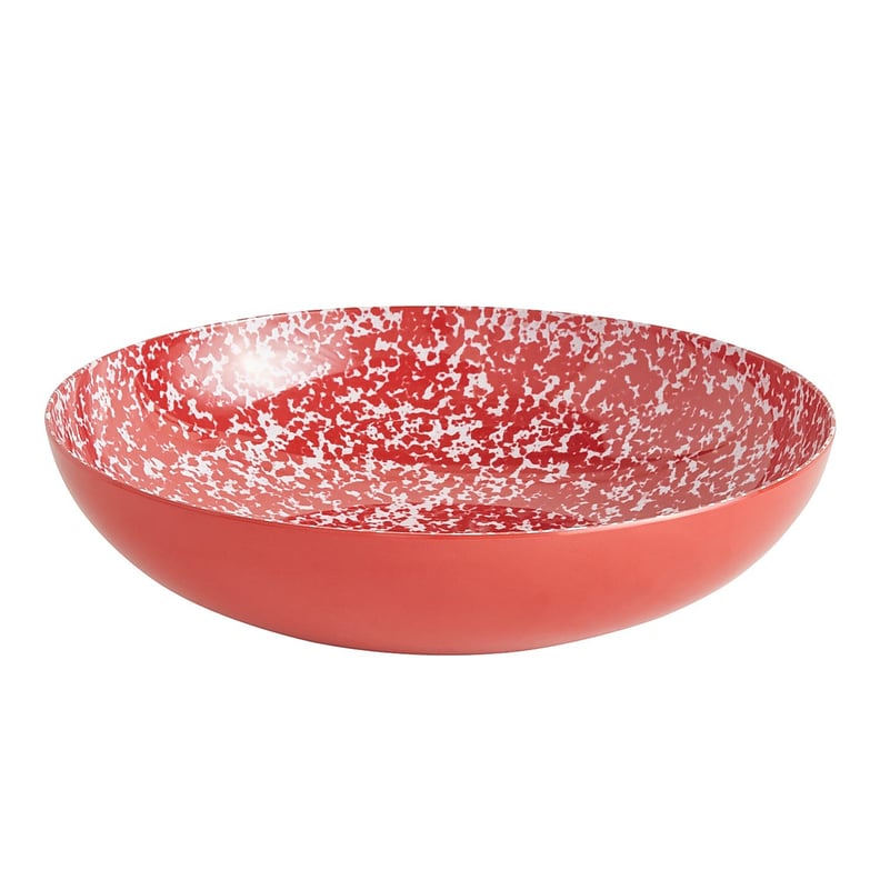 Speckled Red Melamine Serving Bowl
