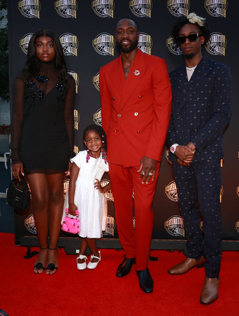 Dwyane Wade's Family at Basketball Hall of Fame Induction