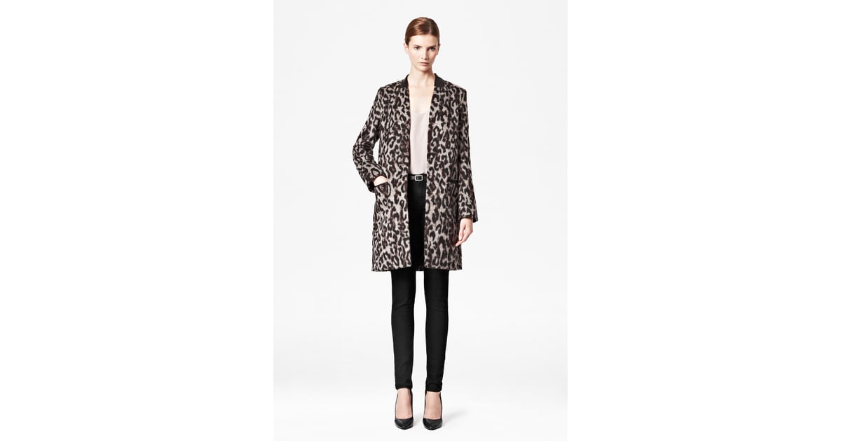 french connection leopard coat