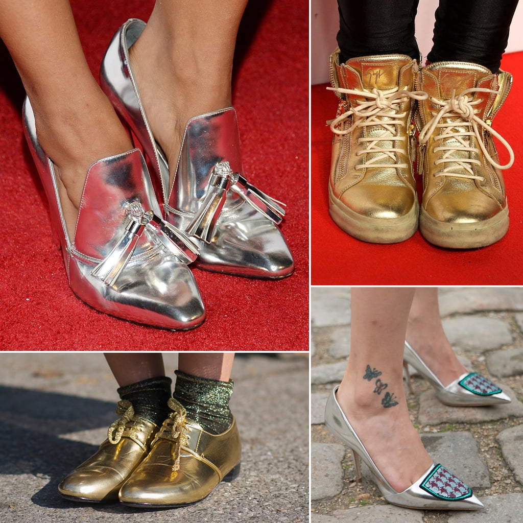 The Best Metallic Shoes Trainers, Heels, and Flats POPSUGAR Fashion UK
