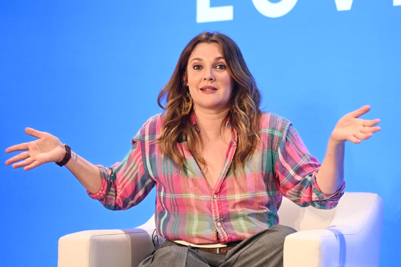 NEW YORK, NEW YORK - MAY 15: Drew Barrymore speaks onstage at the American Express and WeWork 