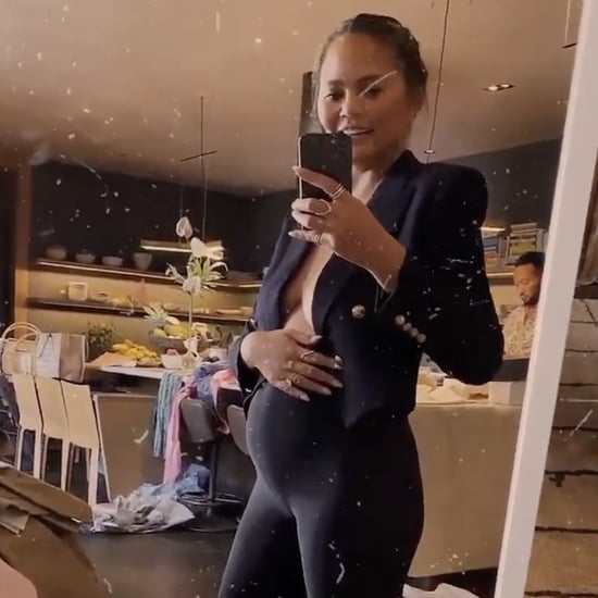 Chrissy Teigen's Reaction to Third Baby Bump Showing Early