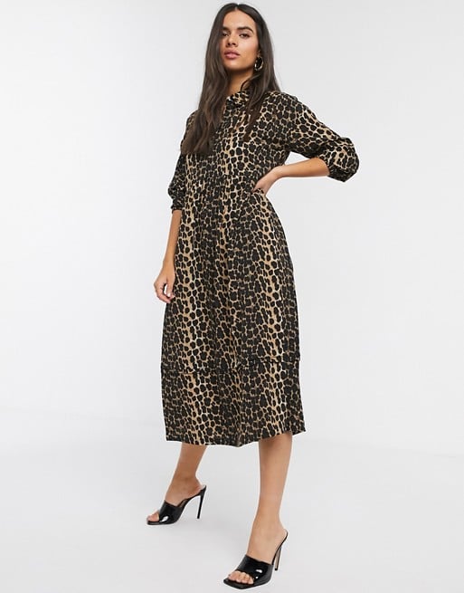 Vero Moda Midi Shirt Dress | Animal Print Is Going Strong in 2020, So Shop These 25 Spotty and Stripy Dresses Now | Fashion Photo 2