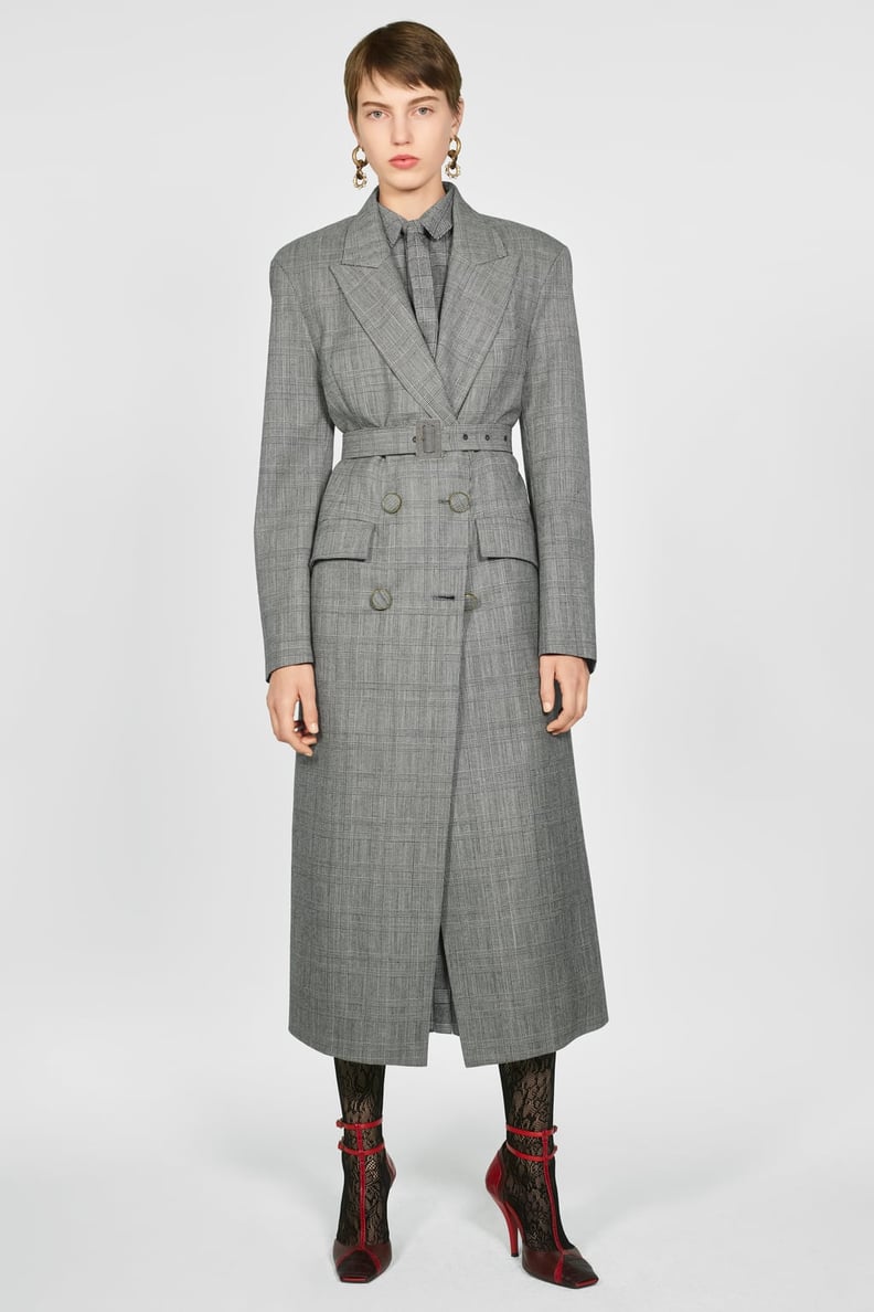 Zara Campaign Collection Plaid Coat