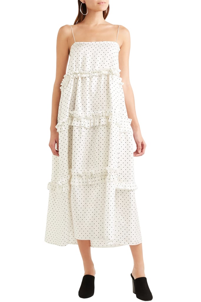 Georgia Alice Fairytale Tiered Polka-Dot Twill Midi Dress