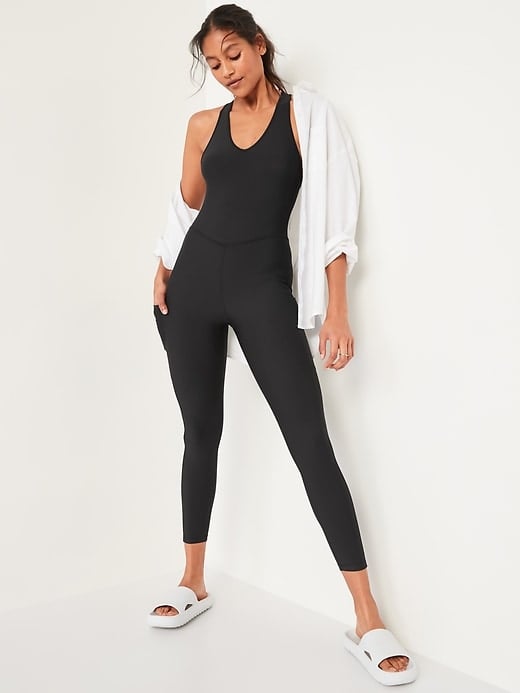 Old Navy PowerSoft Sleeveless Open-Back Bodysuit