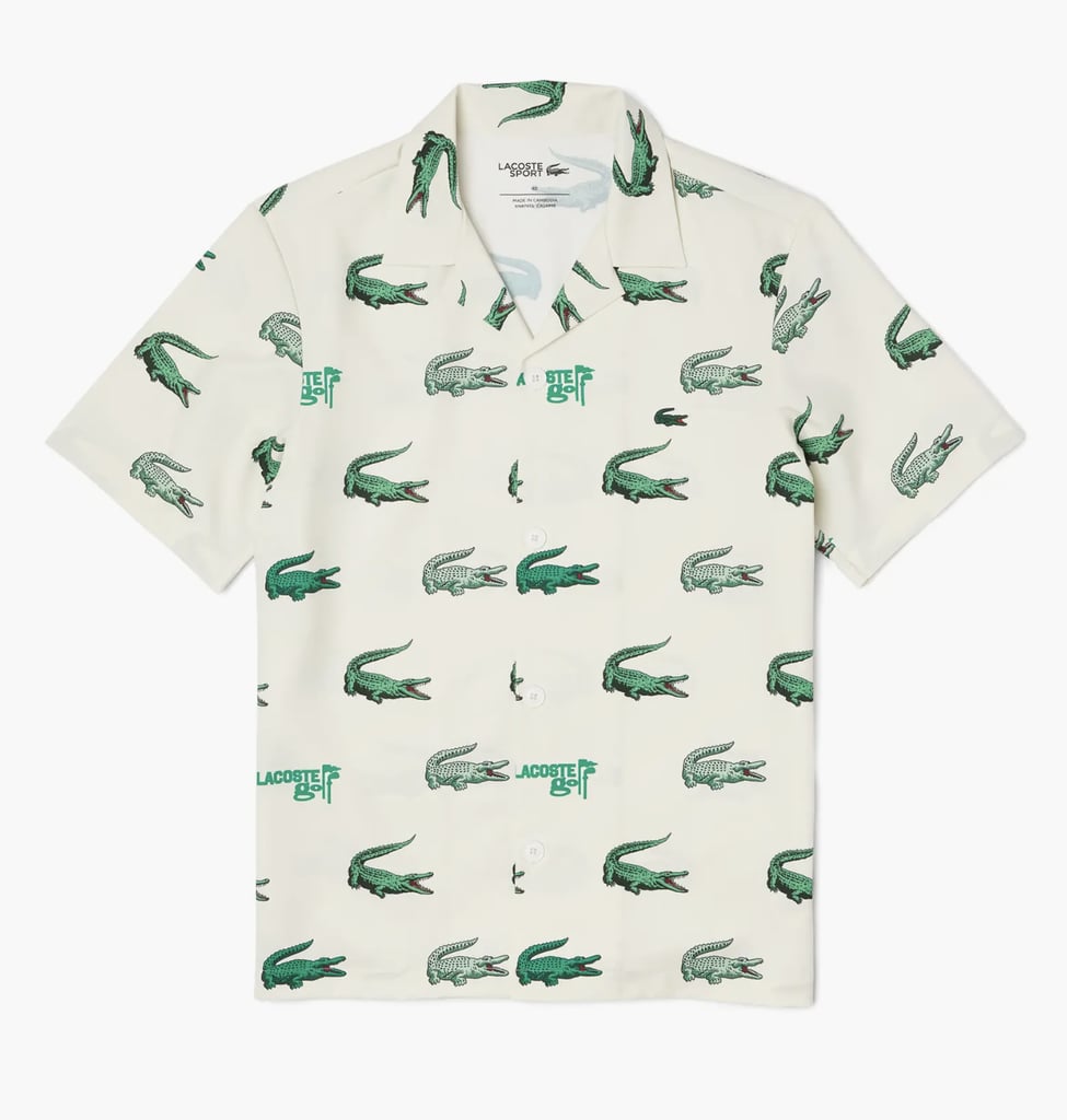 Lacoste Print Short Sleeve Button-Up Shirt