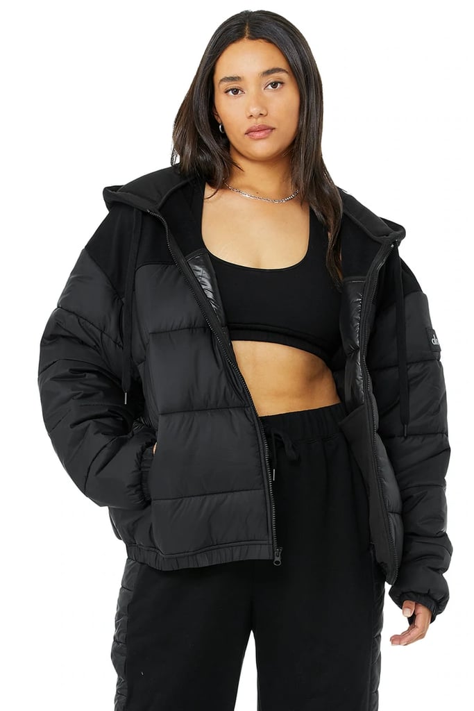 A Warm Puffer: Alo Mash Up Jacket | Best Cold Weather Workout Clothes ...