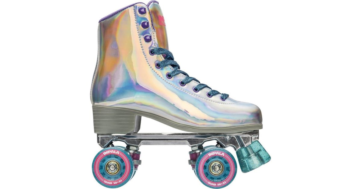 Impala Quad Skate in Holographic Impala Roller Skates POPSUGAR
