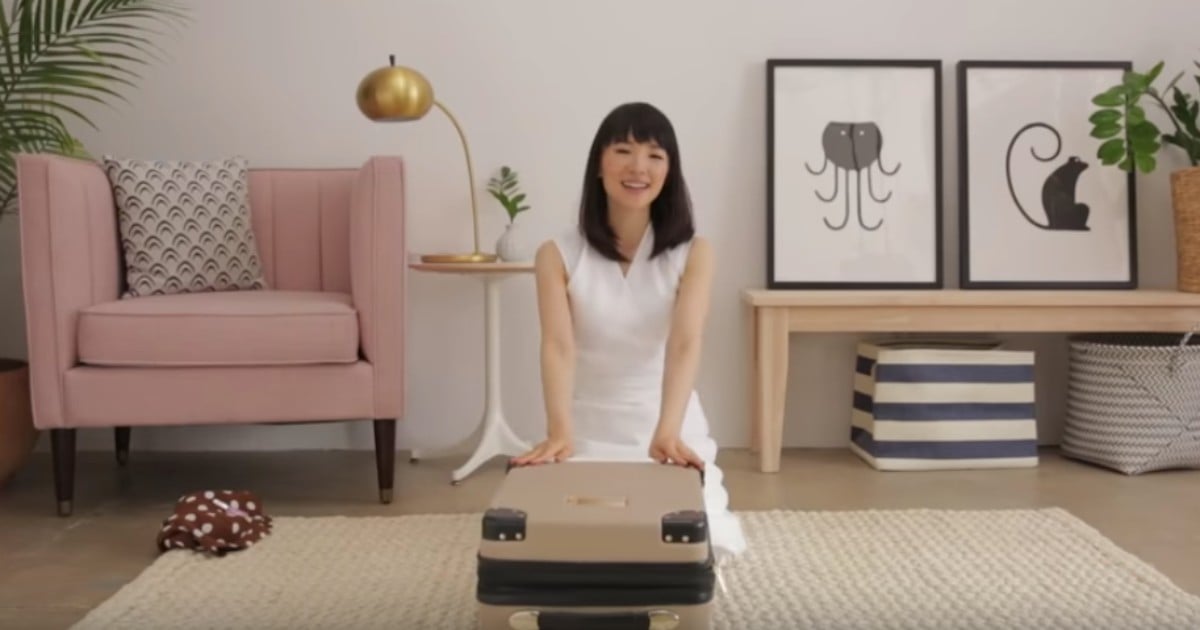 marie kondo suitcase packing