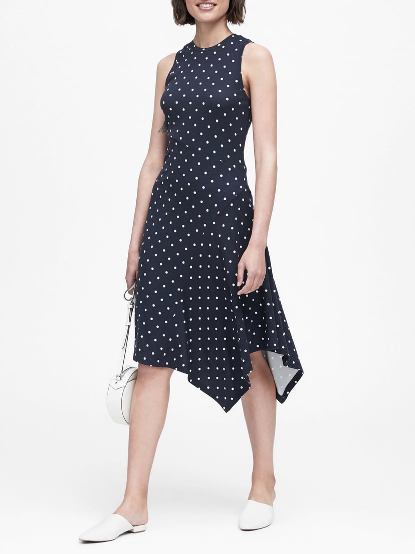 Banana republic navy polka dot dress new arrivals